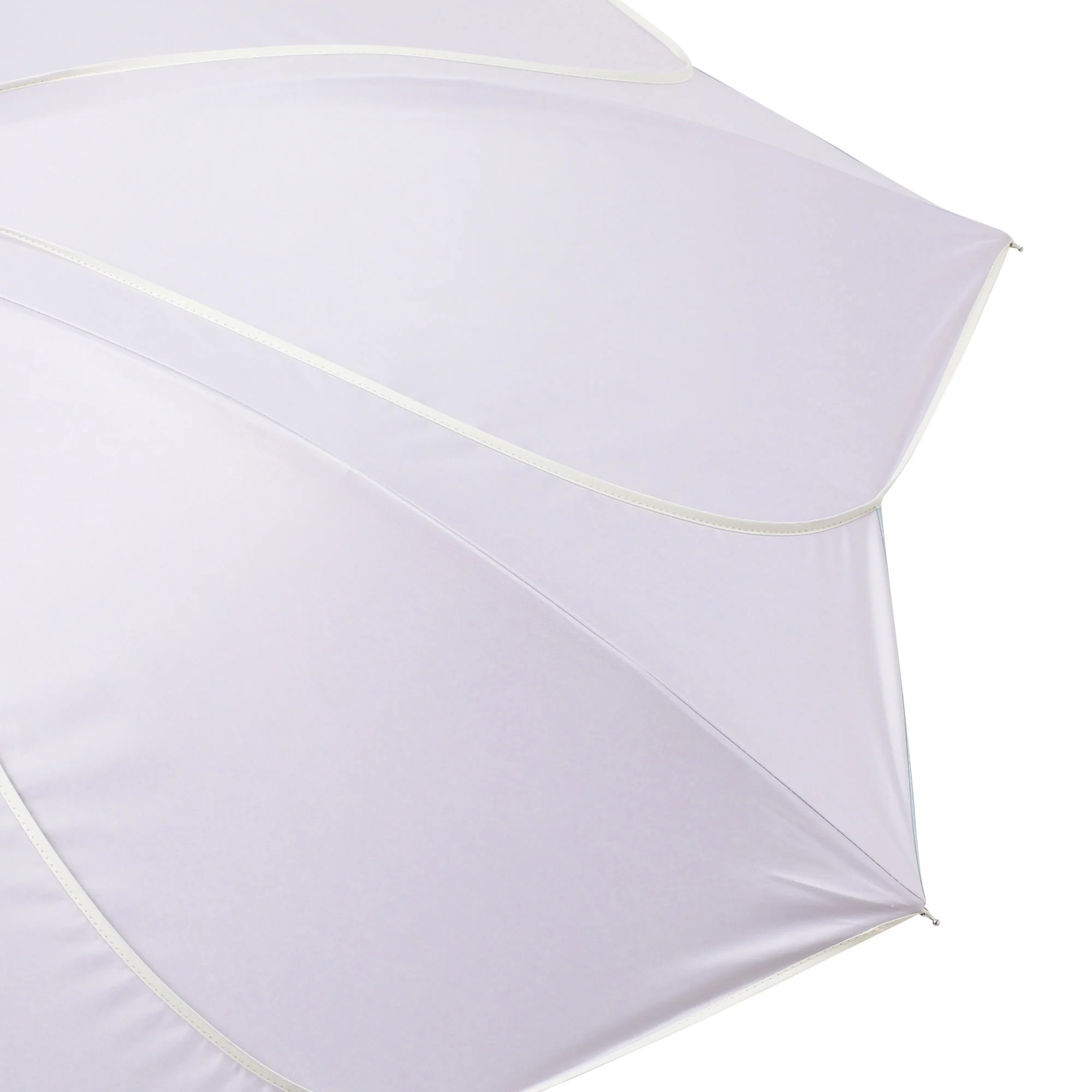 遮光 バイカラーパイピング 長傘 58cm パープル（晴雨兼用） - Image 5