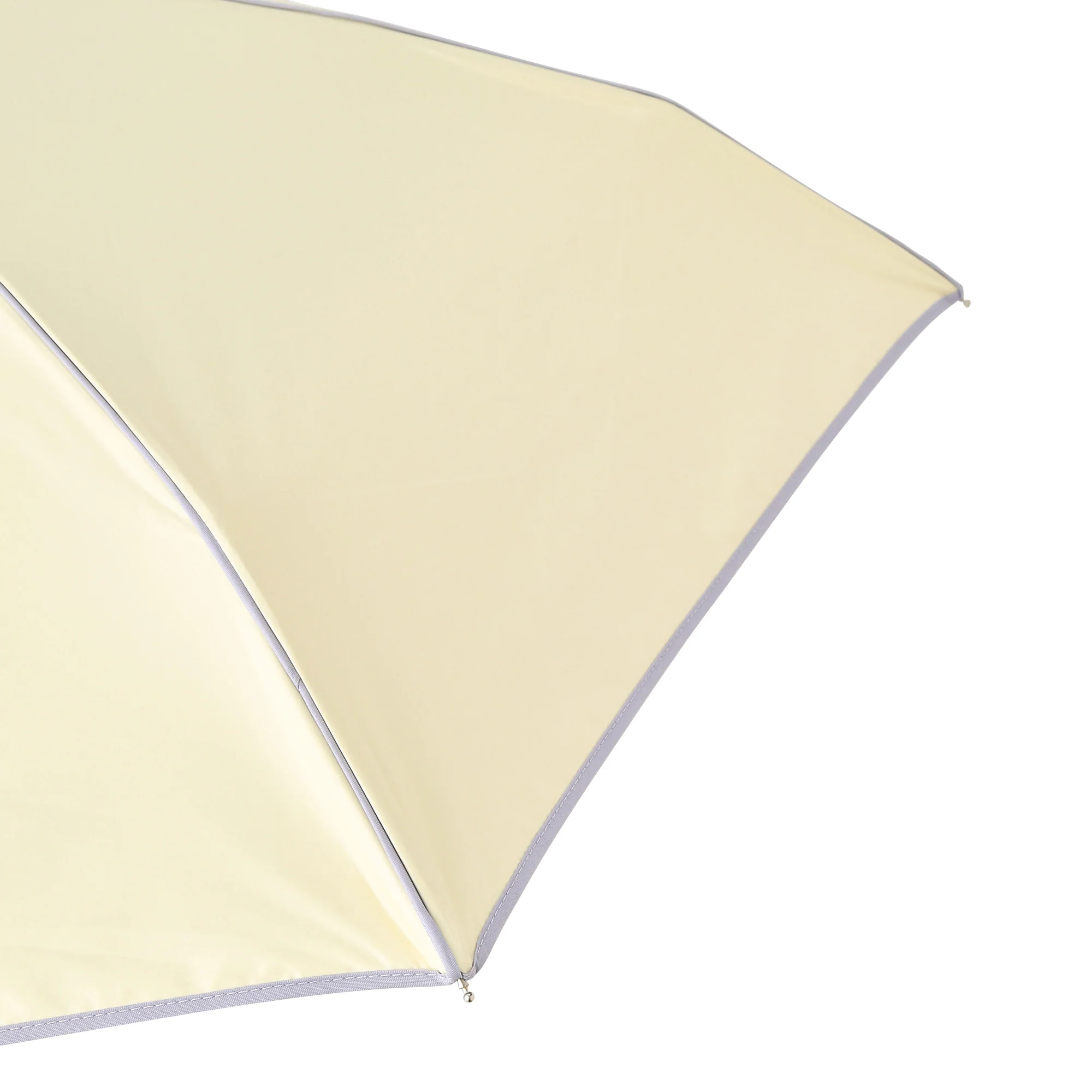 遮光 コンパクト パイピング 折りたたみ傘 47cm イエロー（晴雨兼用） - Image 5