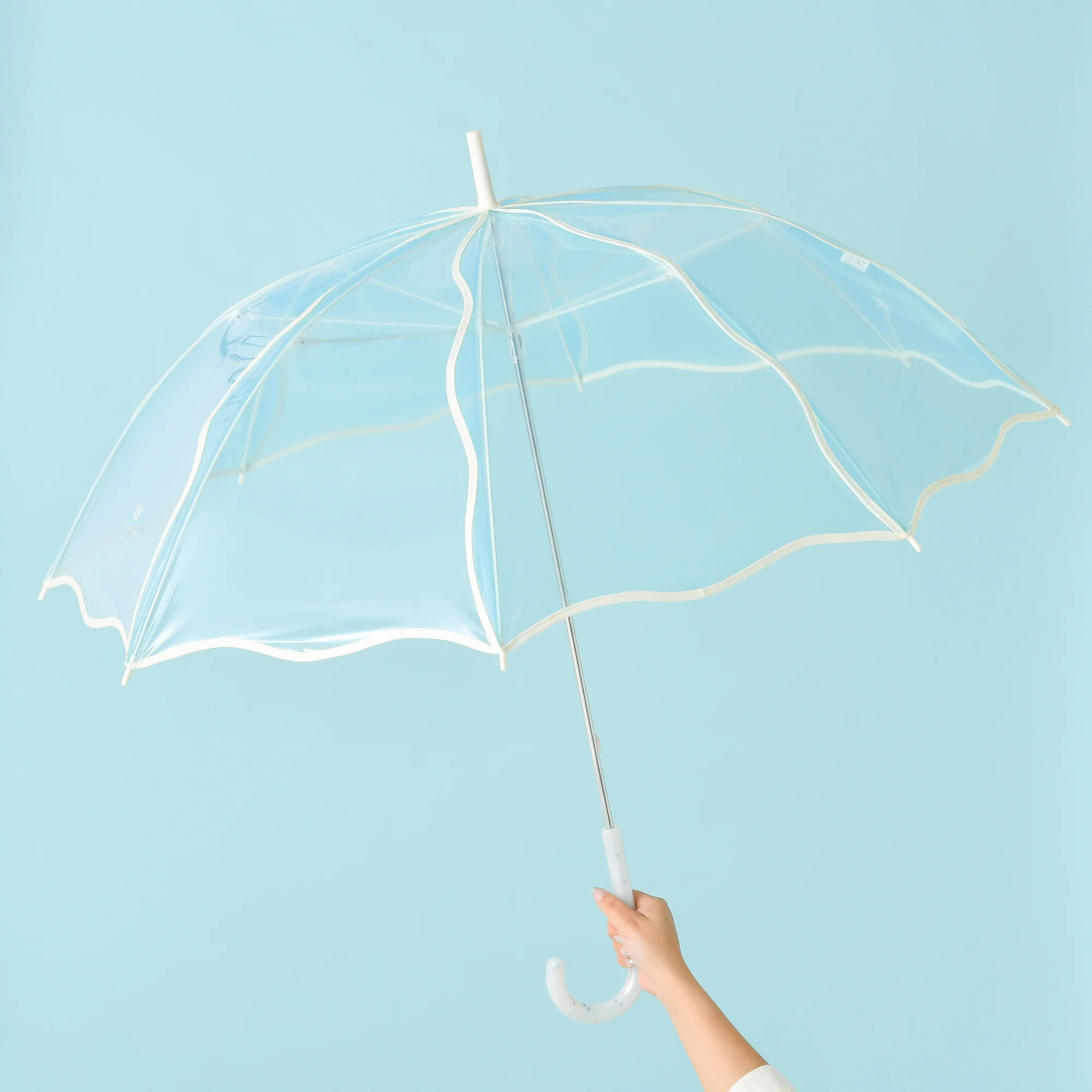 ウェービーアンブレラ 長傘 60cm ブルー - Image 3