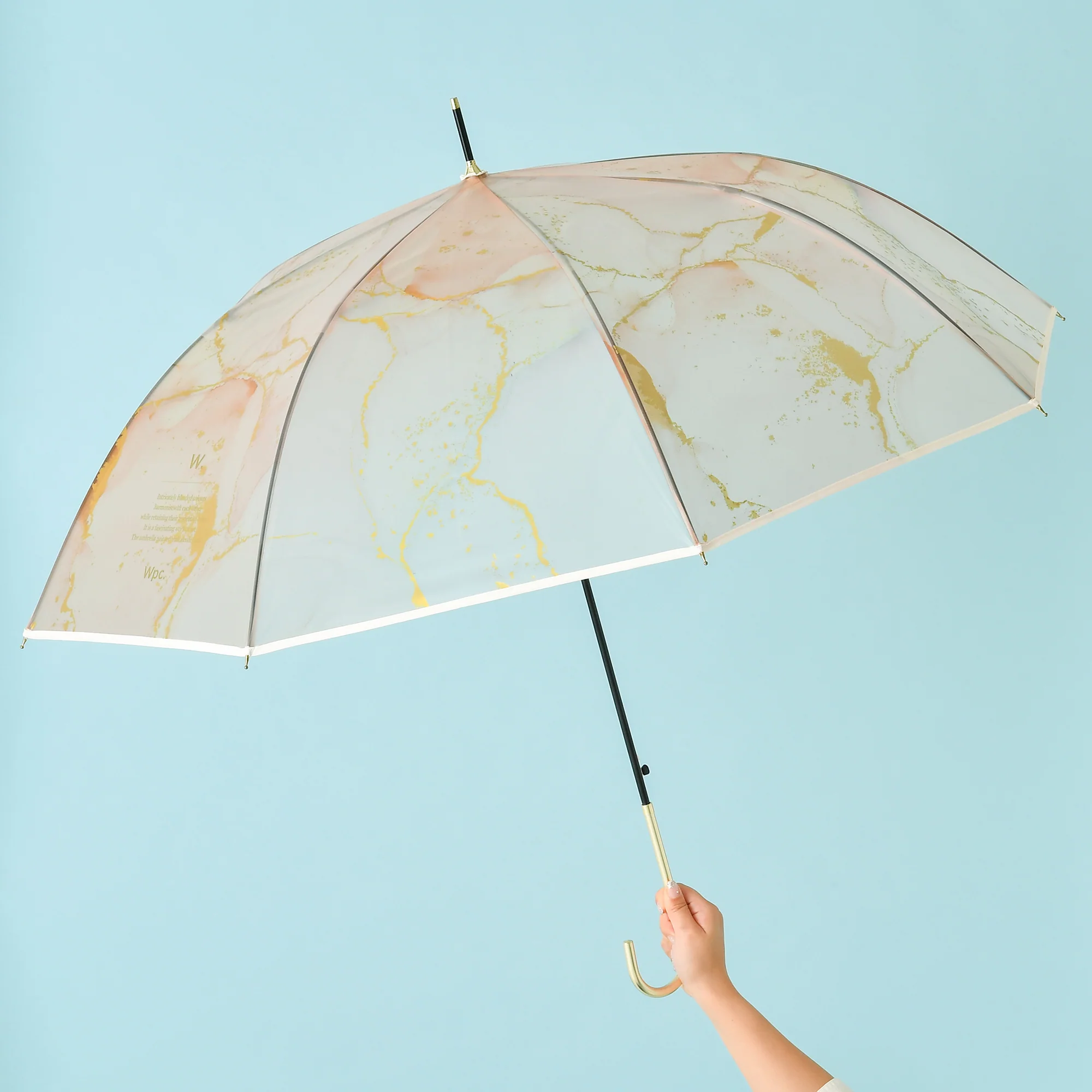 インクアートアンブレラ 長傘 61cm ブラウン - Image 3