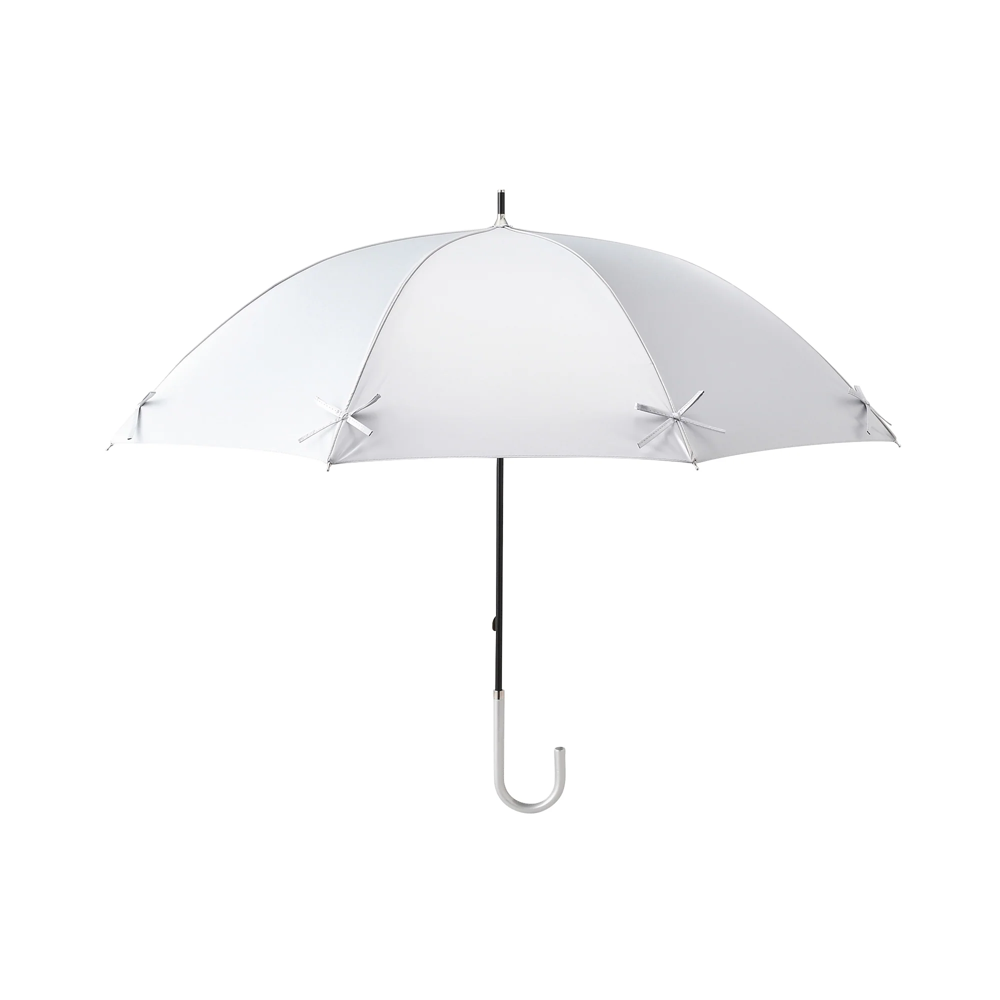 遮光 リボン 長傘 50cm シルバー（晴雨兼用） - Image 6