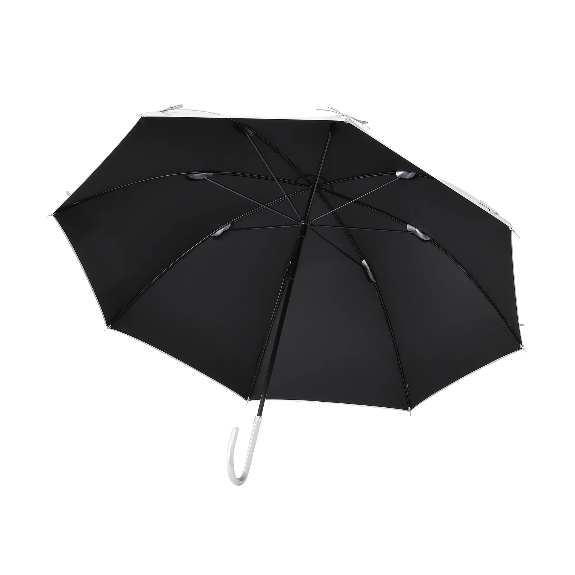 遮光 リボン 長傘 50cm シルバー（晴雨兼用） - Image 7