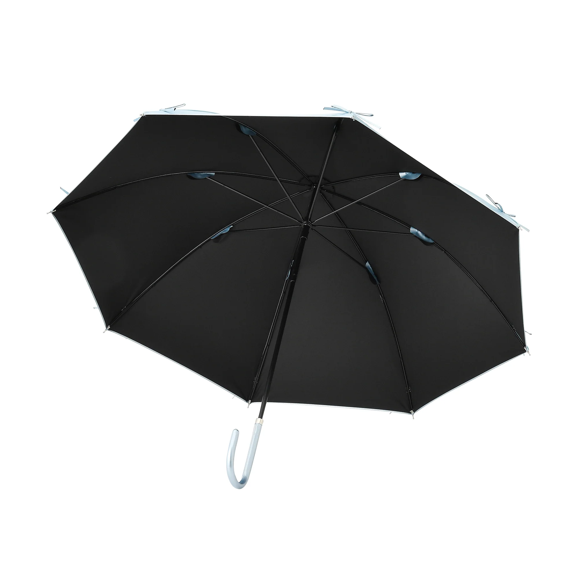 遮光 リボン 長傘 50cm ライトブルー（晴雨兼用） - Image 8
