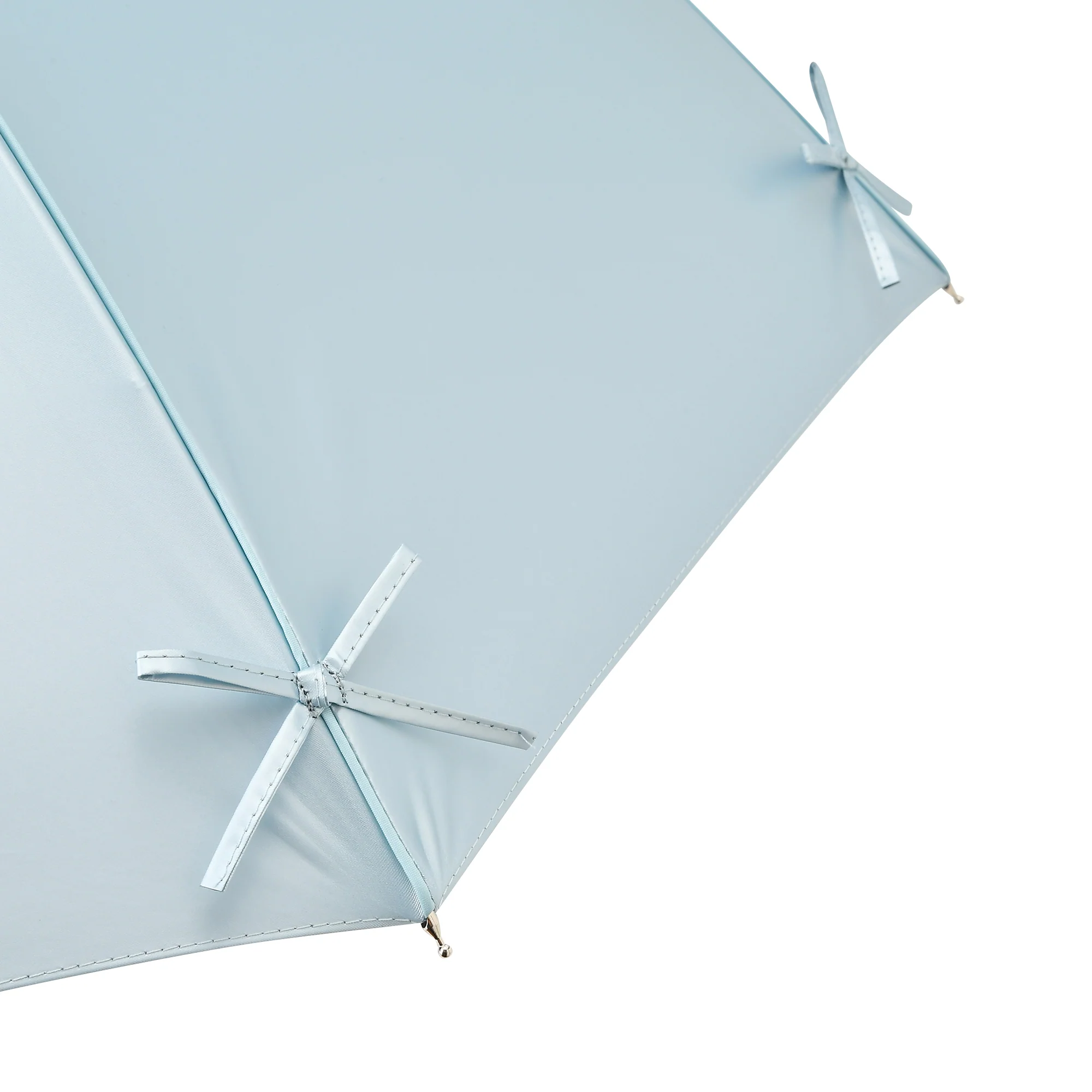遮光 リボン 長傘 50cm ライトブルー（晴雨兼用） - Image 9