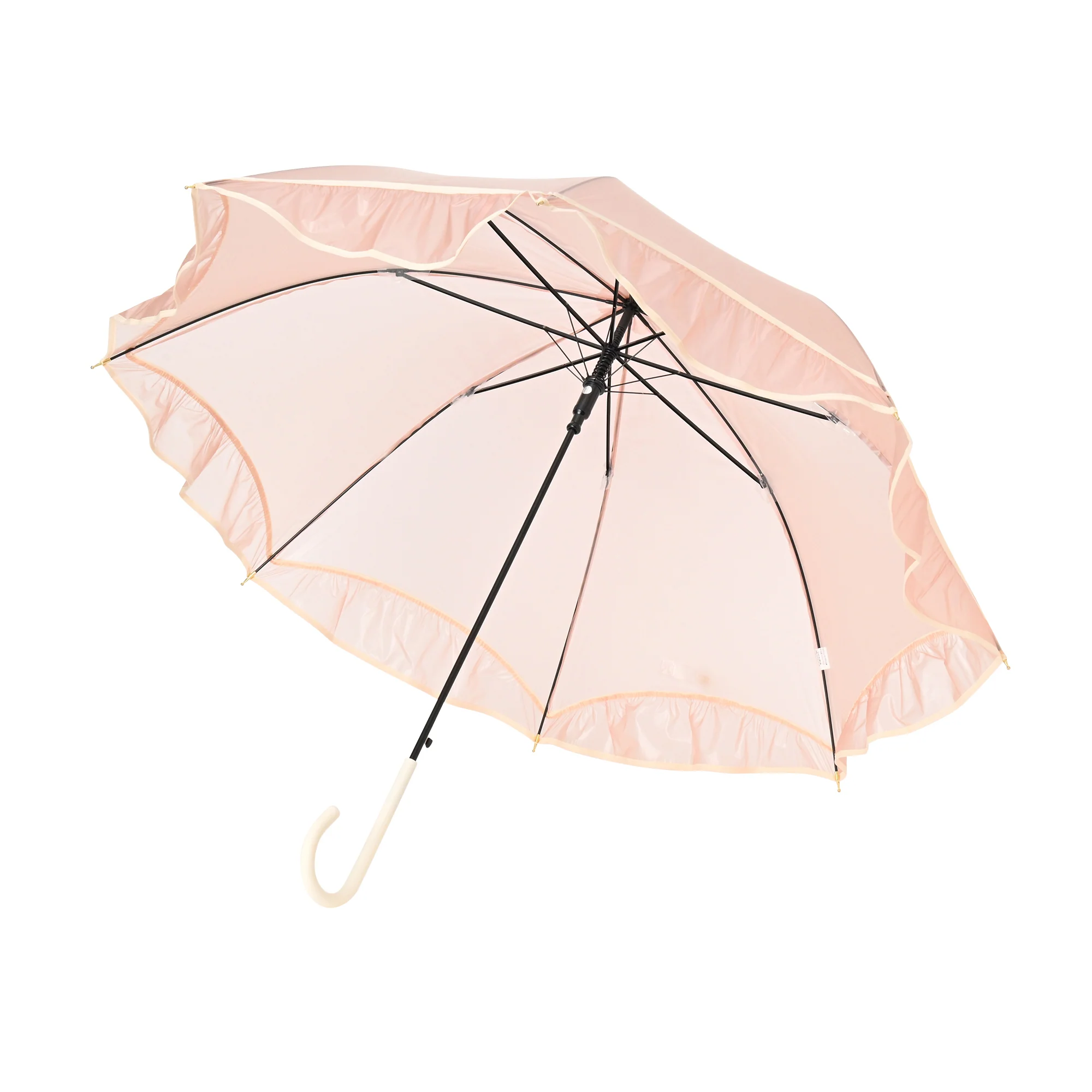 シアーフリルアンブレラ 長傘 61cm ピンク - Image 5