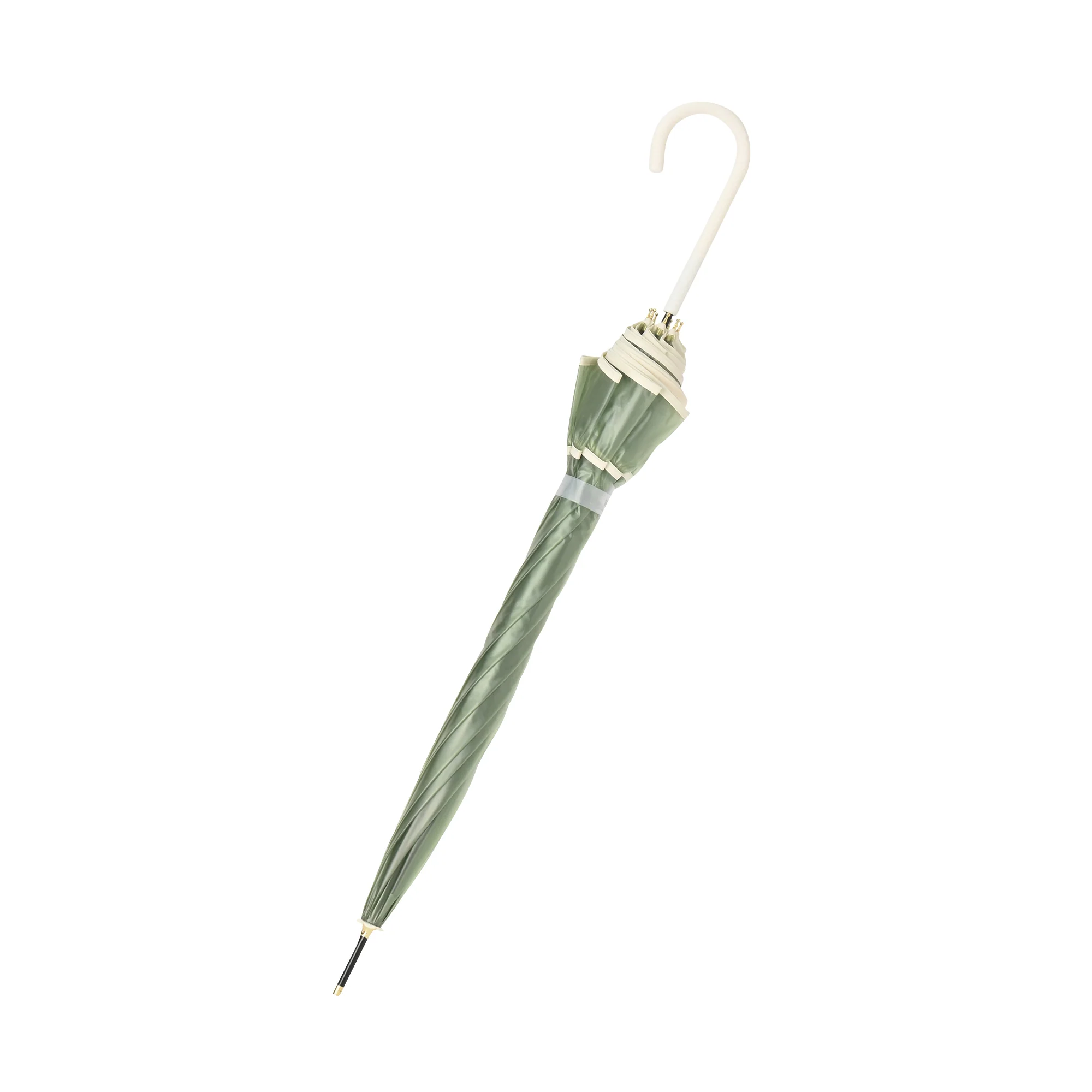 シアーフリルアンブレラ 長傘 61cm グリーン - Image 9