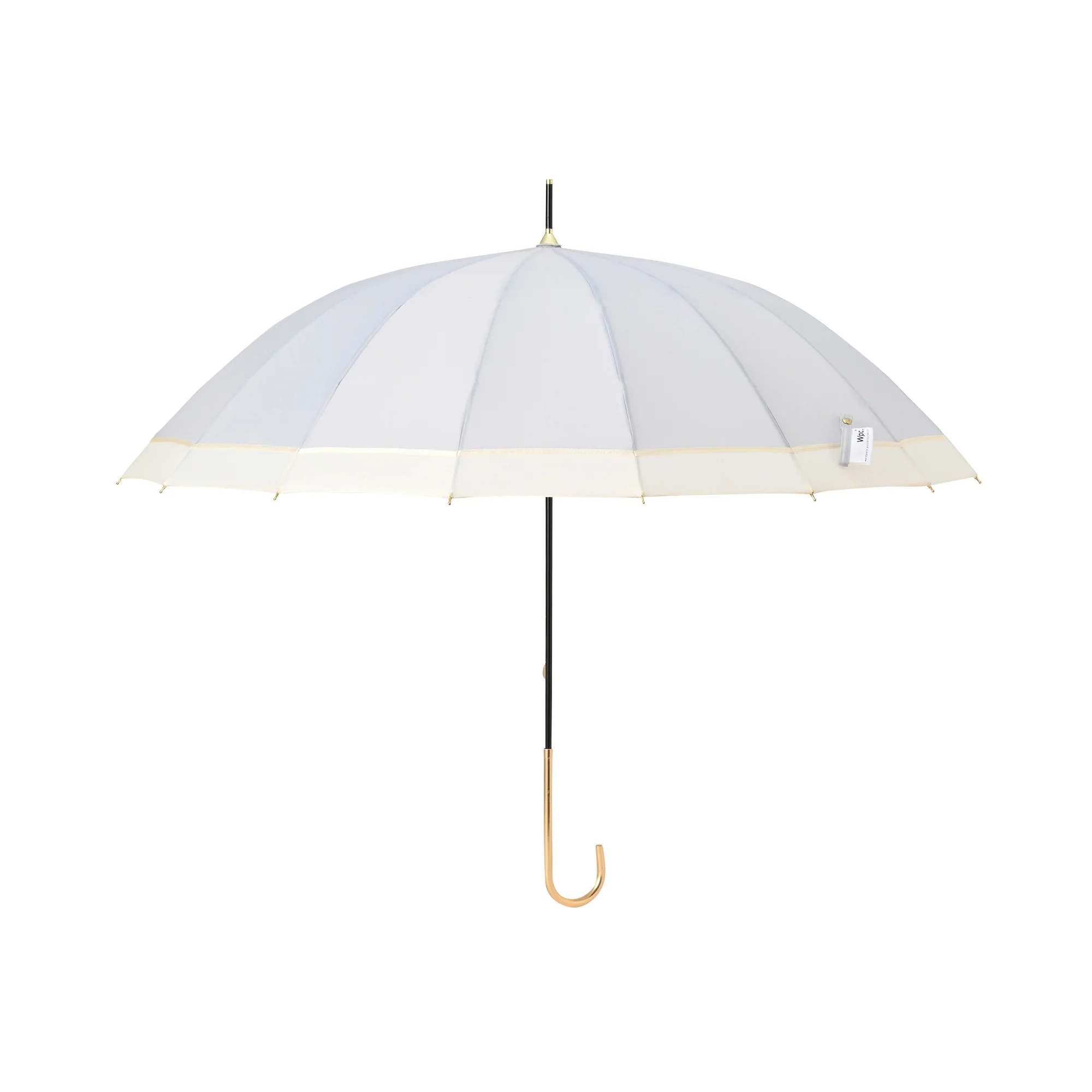 16本骨切り継ぎライン 長傘 54cm グレー - Image 2