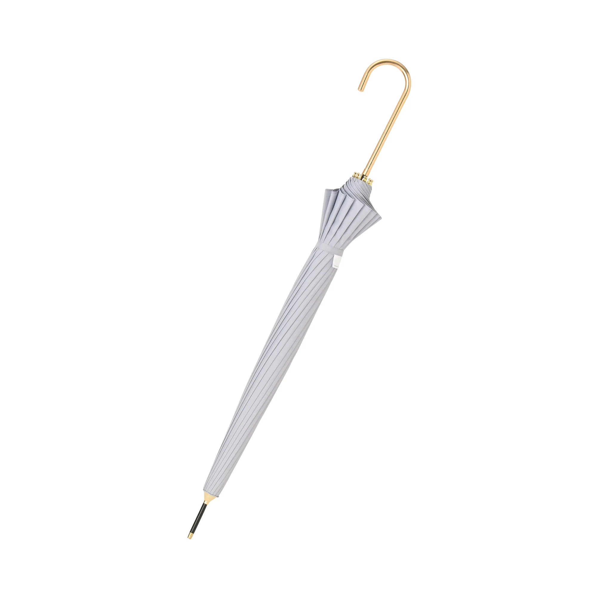 16本骨ソリッド 長傘 55cm グレー - Image 7
