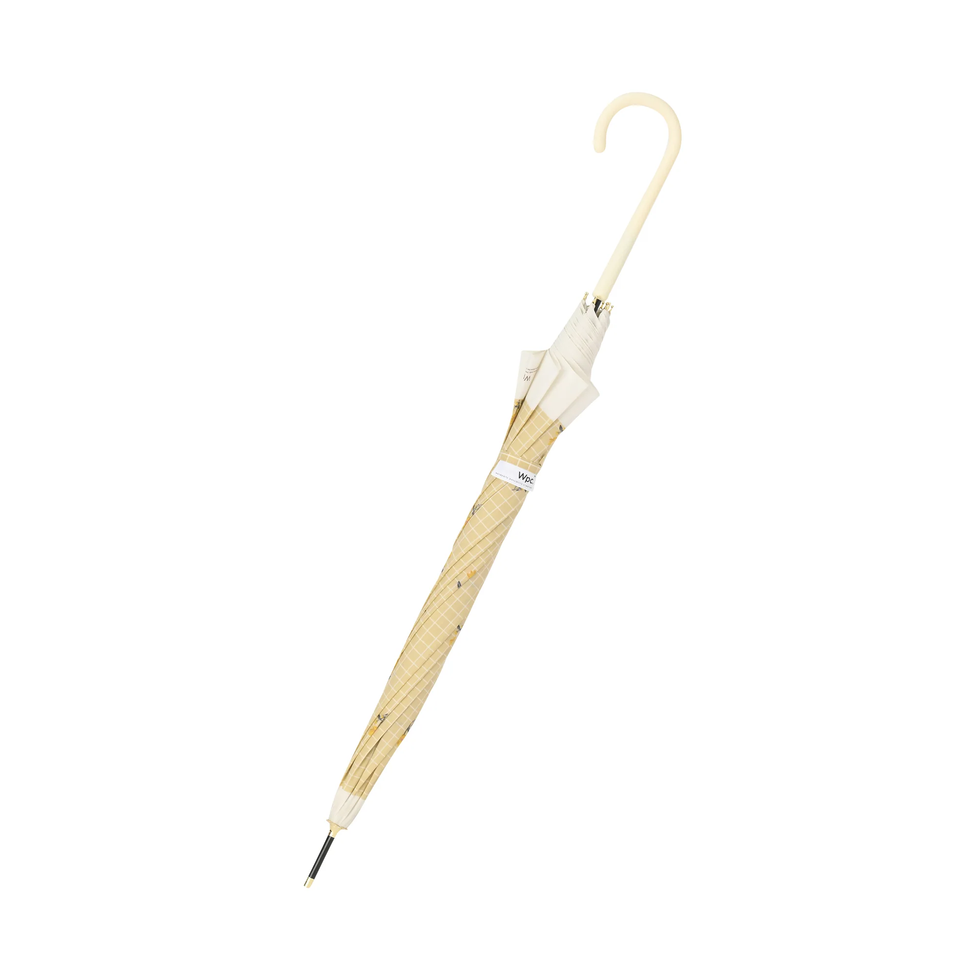 プレイドフラワー 長傘 58cm ベージュ - Image 7