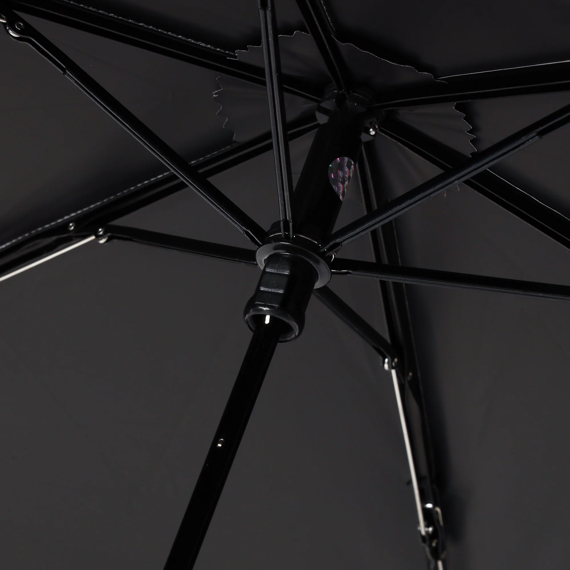 遮光シルバーリボンハート 折りたたみ傘 50cm オフホワイト（晴雨兼用） - Image 7
