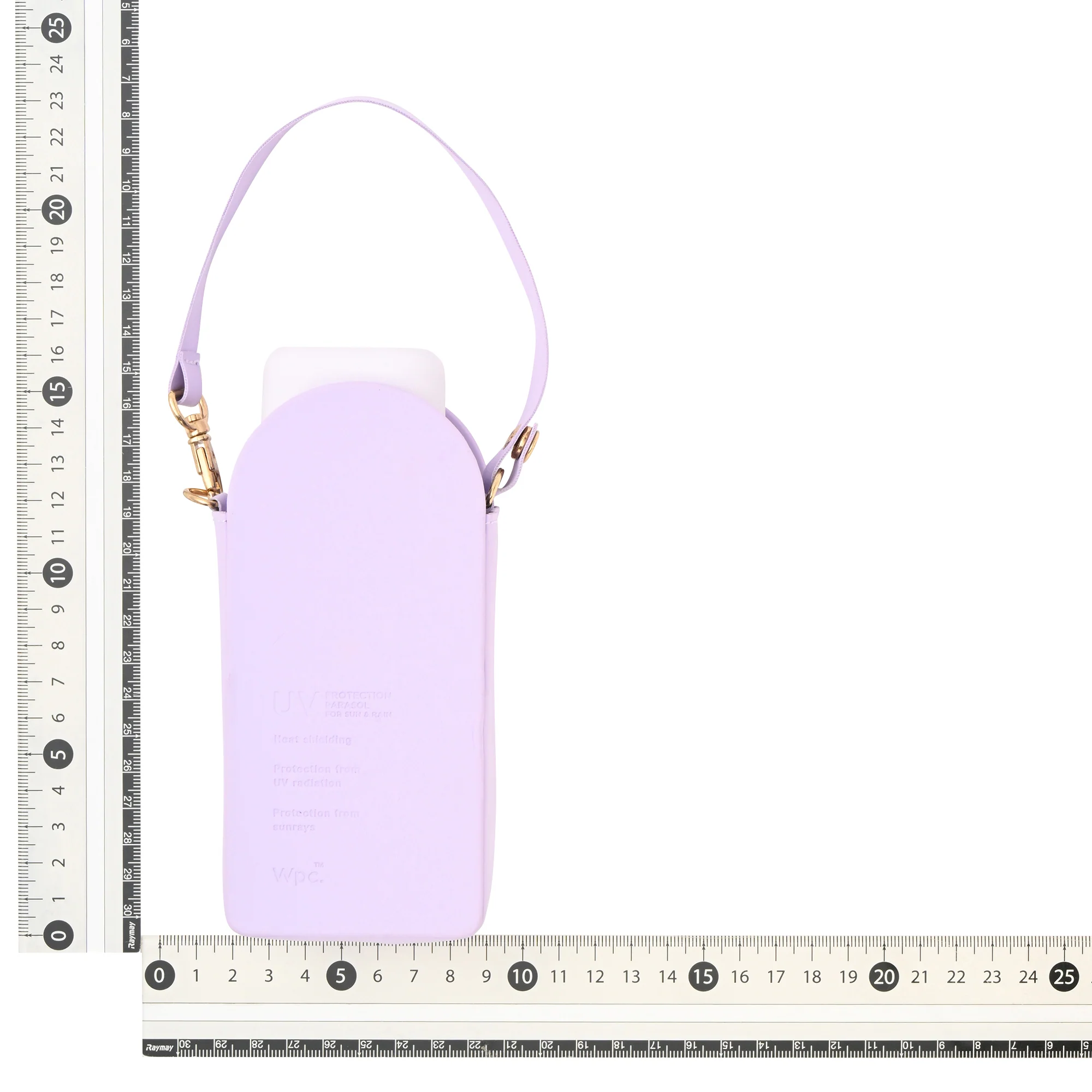 遮光ポシェットtiny 折りたたみ傘 46cm ラベンダー（晴雨兼用） - Image 12