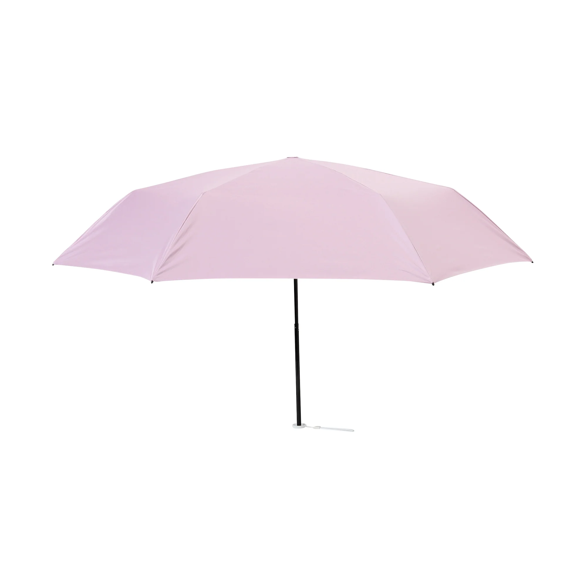 遮光HEAT DOWN プレーン 折りたたみ傘 55cm ピンク（晴雨兼用） - Image 3