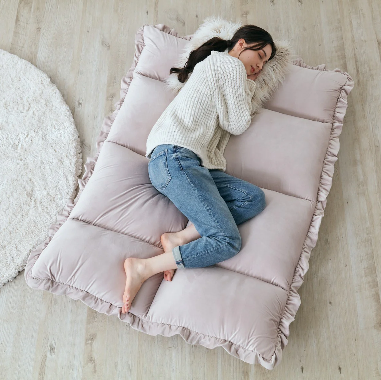 【EC限定】カラン フロアソファ （W1120～1570） グレー - Image 27