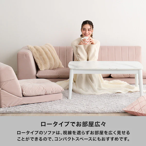 【EC限定】ファミーユ ローソファ プラス 2S グレー（W1000） - Image 4