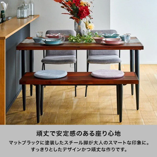 レッタ ベンチ ナチュラル（W1200xH450） - Image 5