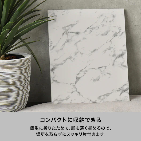 アート テーブル マーブル  M ベージュ - Image 5