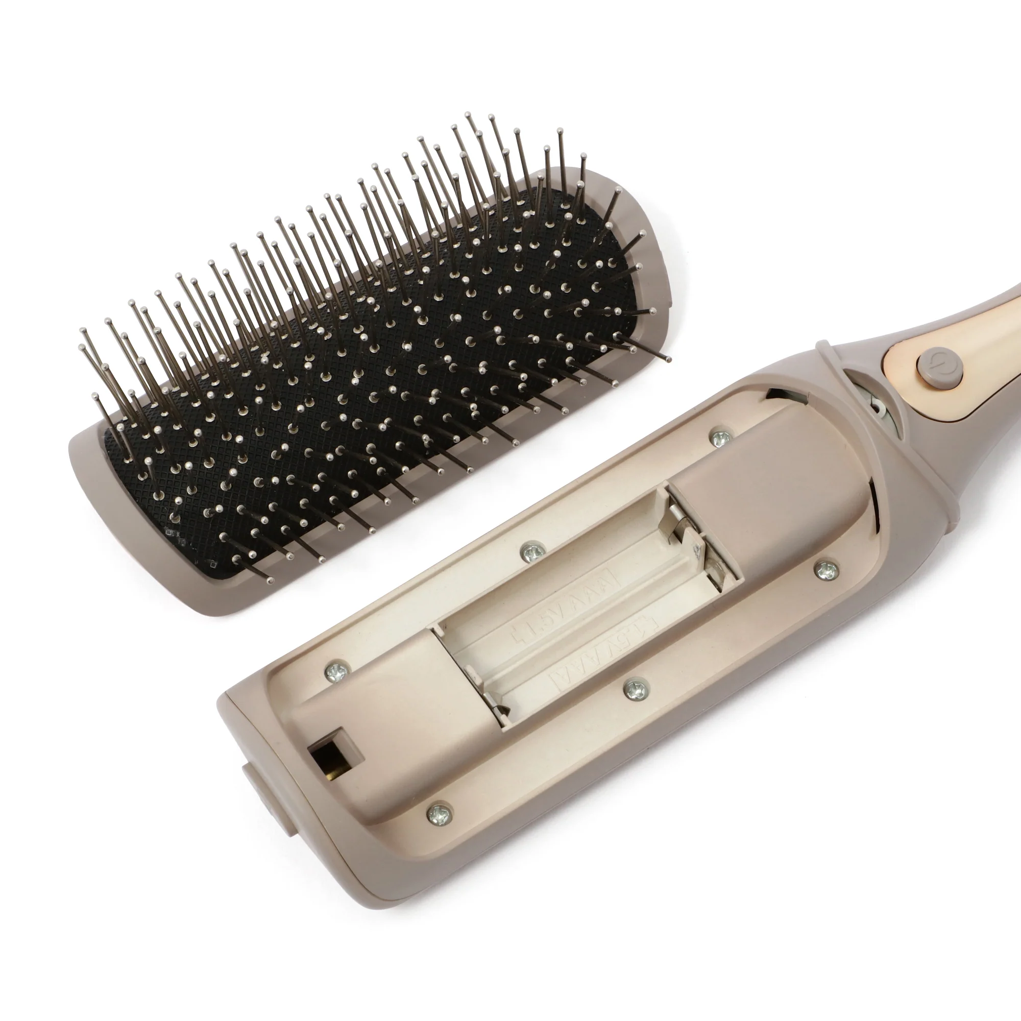 サロン 振動イオンヘアブラシ グレー - Image 7