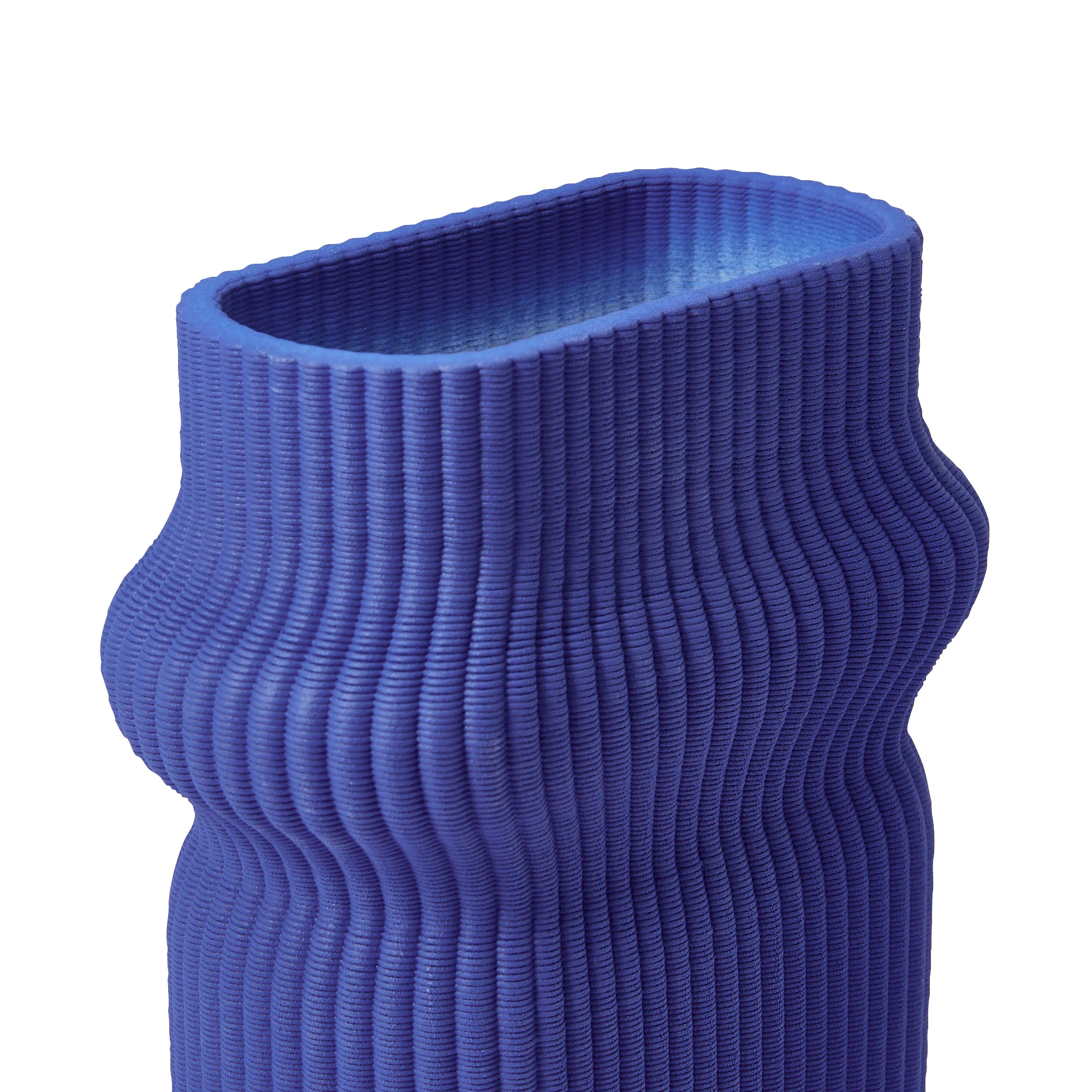 セラミック 3D フラワーベース M ブルー - Image 5