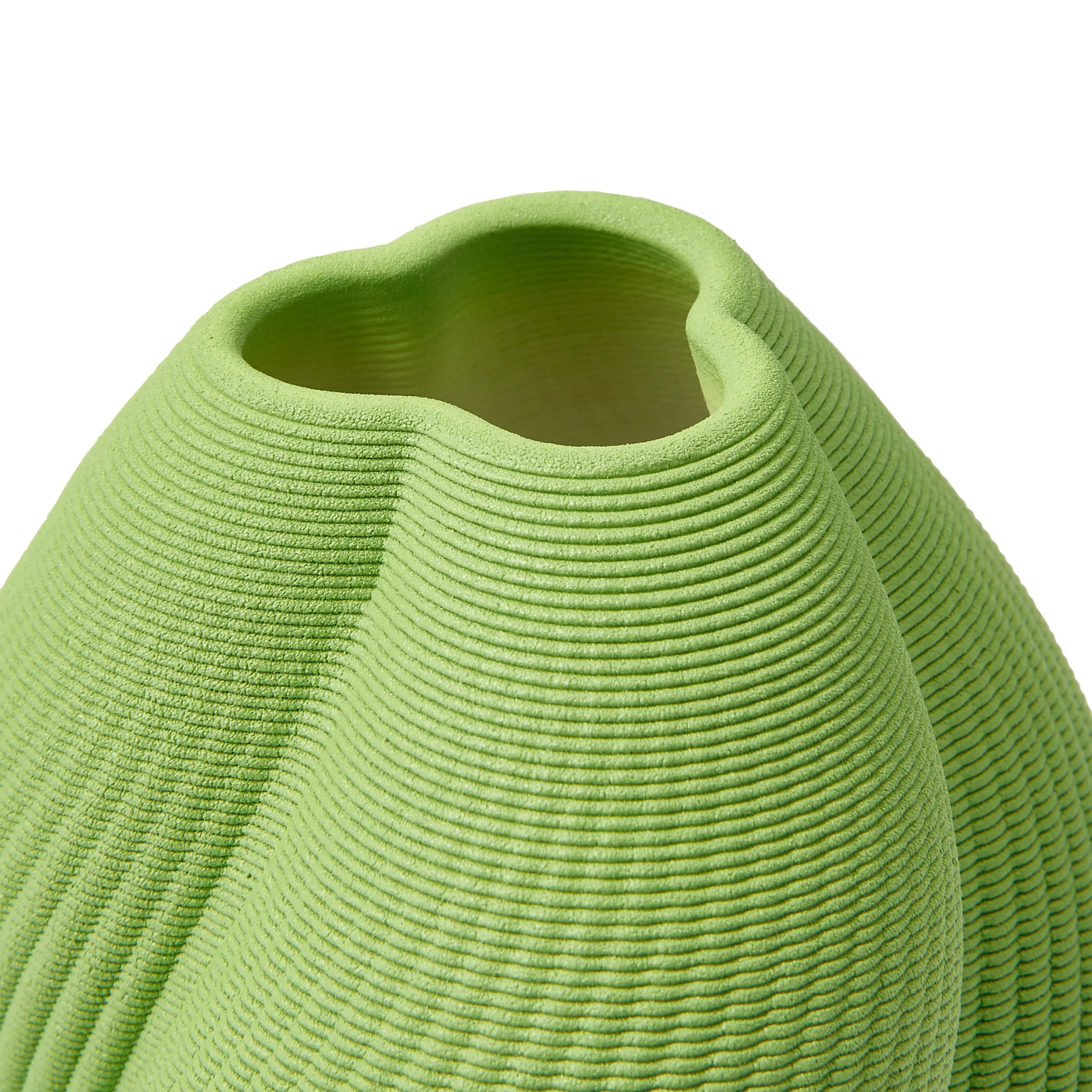 セラミック 3D フラワーベース S イエローグリーン - Image 6