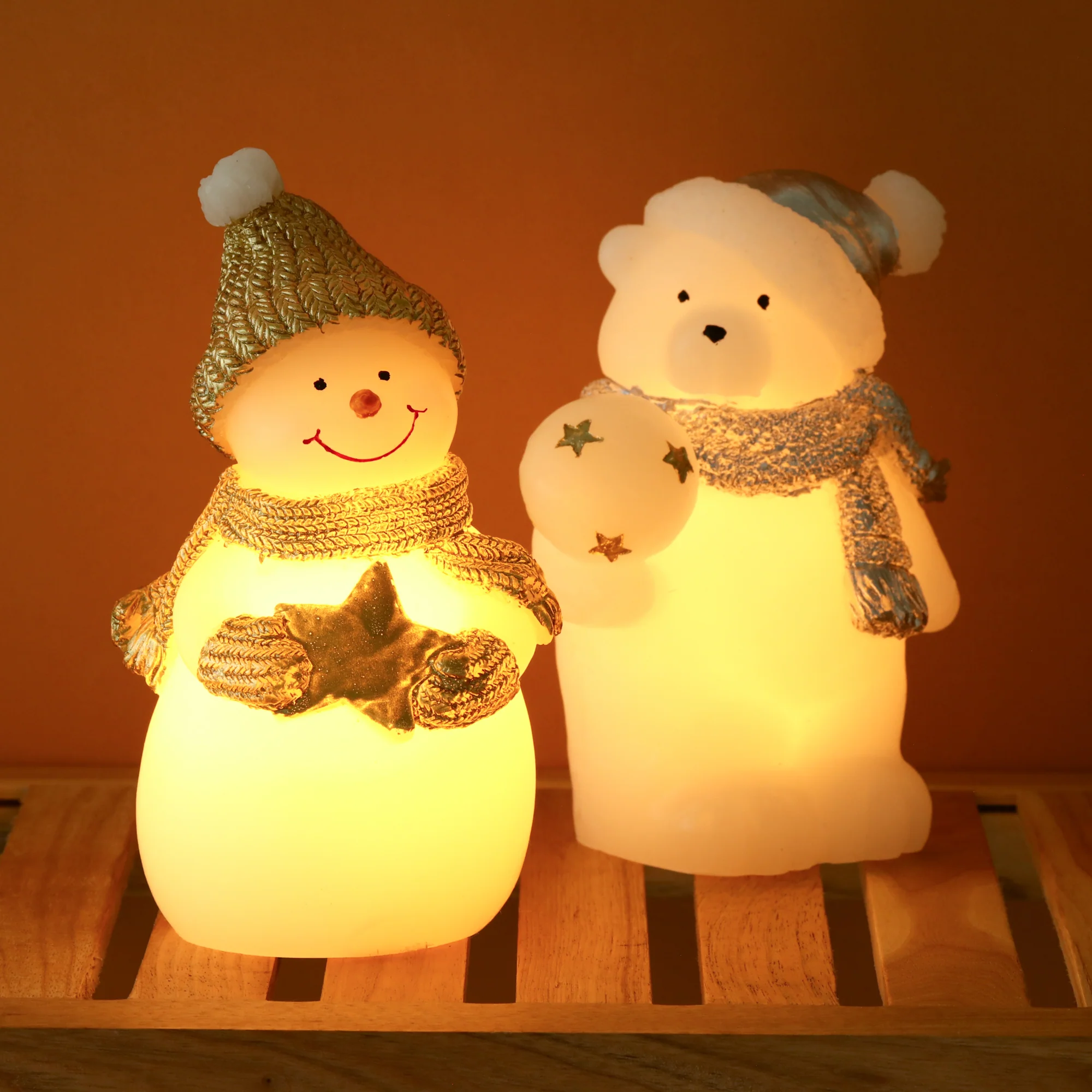 LED キャンドル スノーマン - Image 10