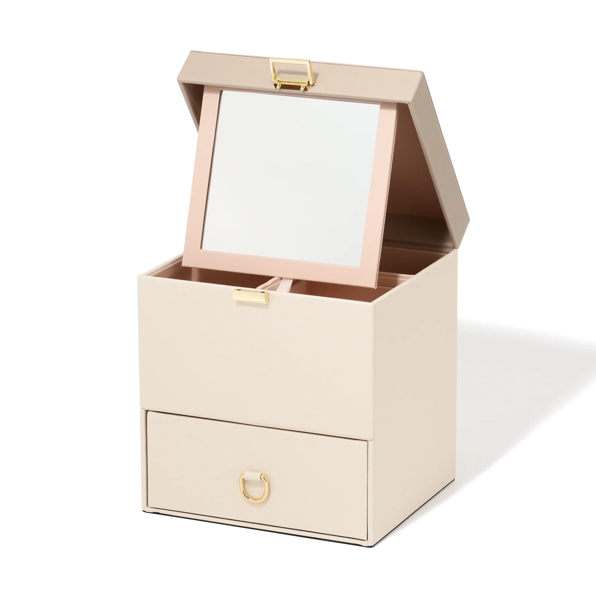 バイカラー コスメボックス ベージュ - Image 6