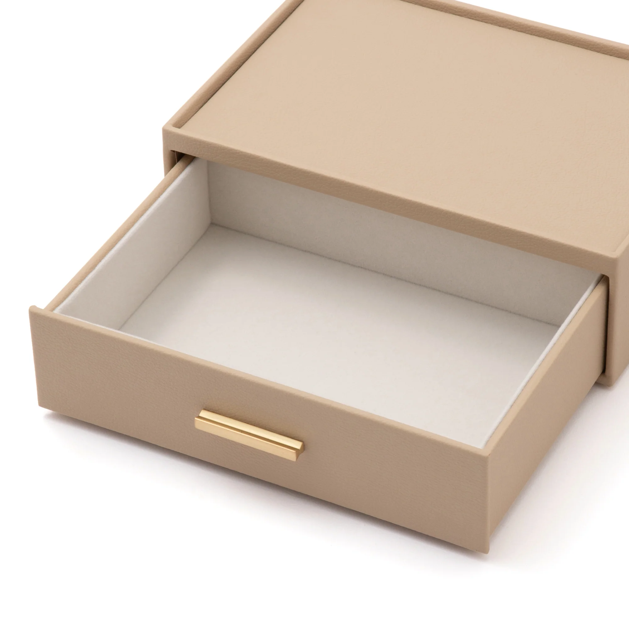 スタッキング ジュエリーボックス オープンマルチ L ベージュ - Image 7