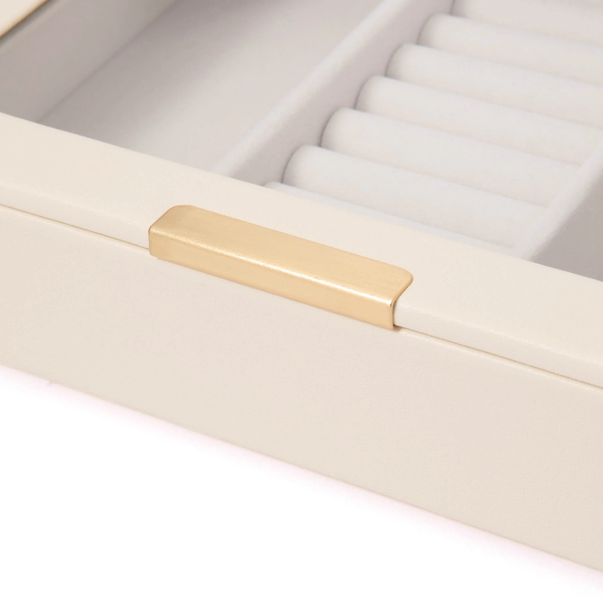 スタッキング ジュエリーボックス ディスプレイ蓋付き ホワイト - Image 6