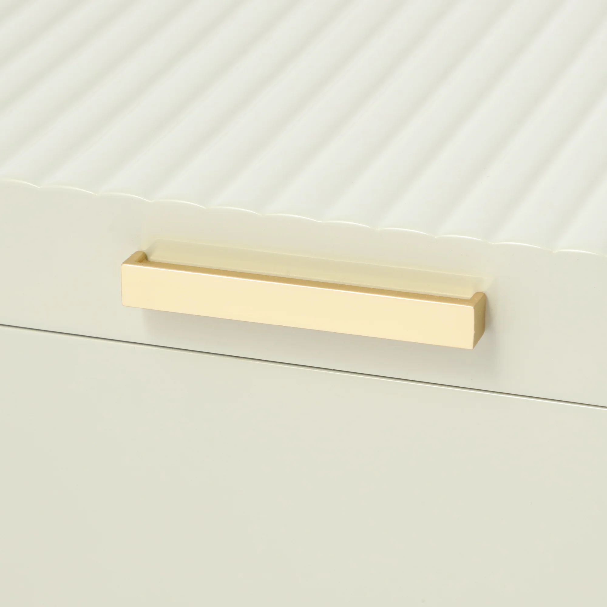 ラッカー ストライプ ジュエリーボックス S グレー - Image 5