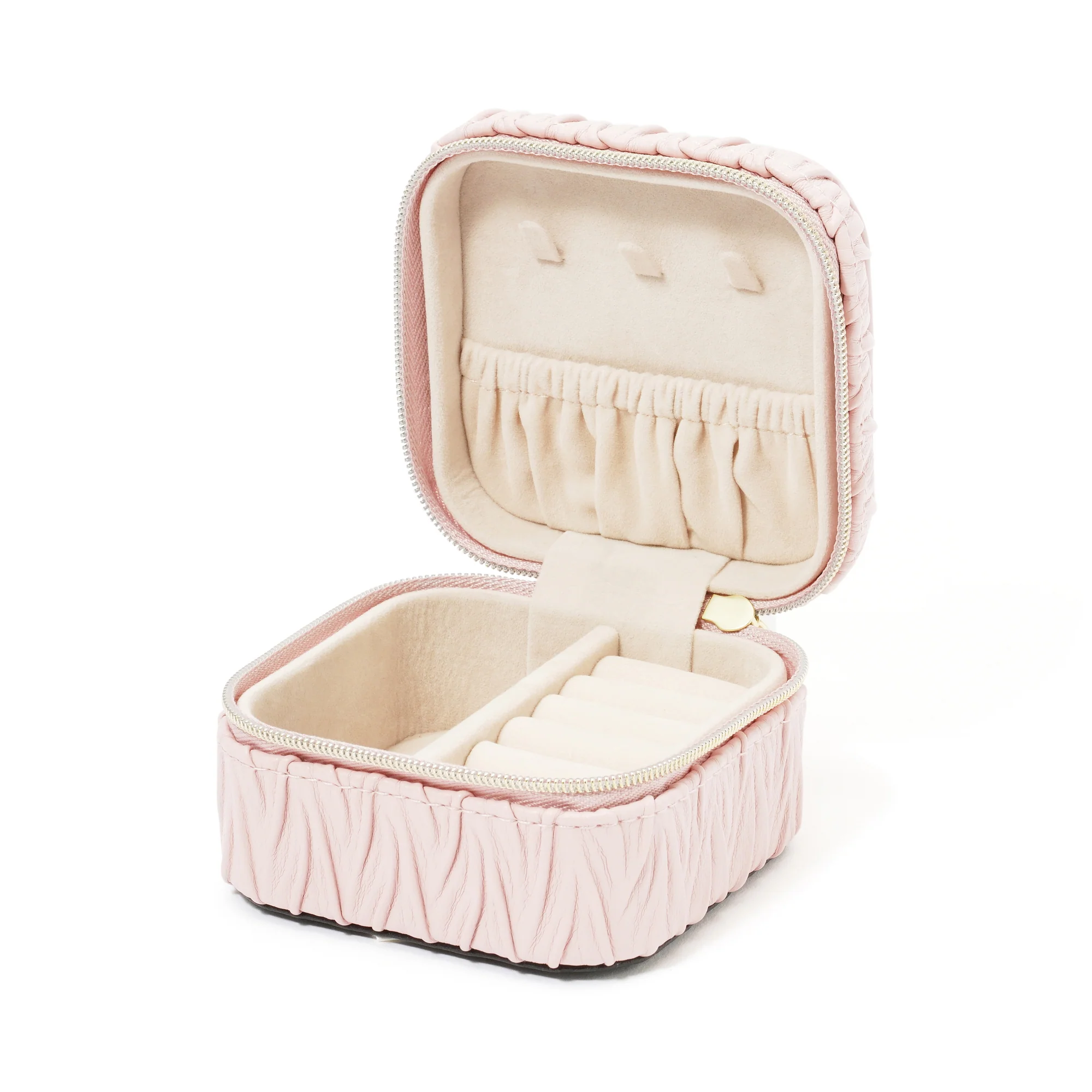 エンボス トラベルジュエリーボックス S ピンク - Image 7