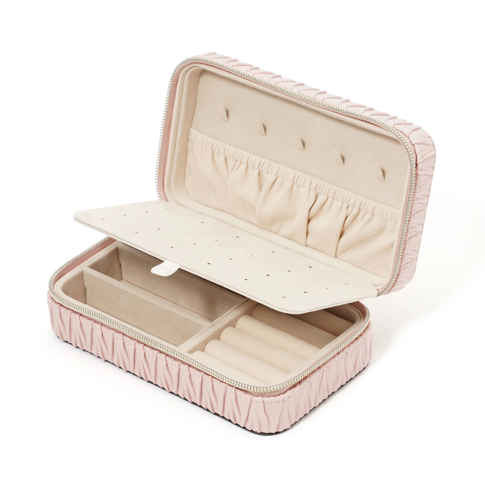 エンボス トラベルジュエリーボックス M ピンク - Image 7
