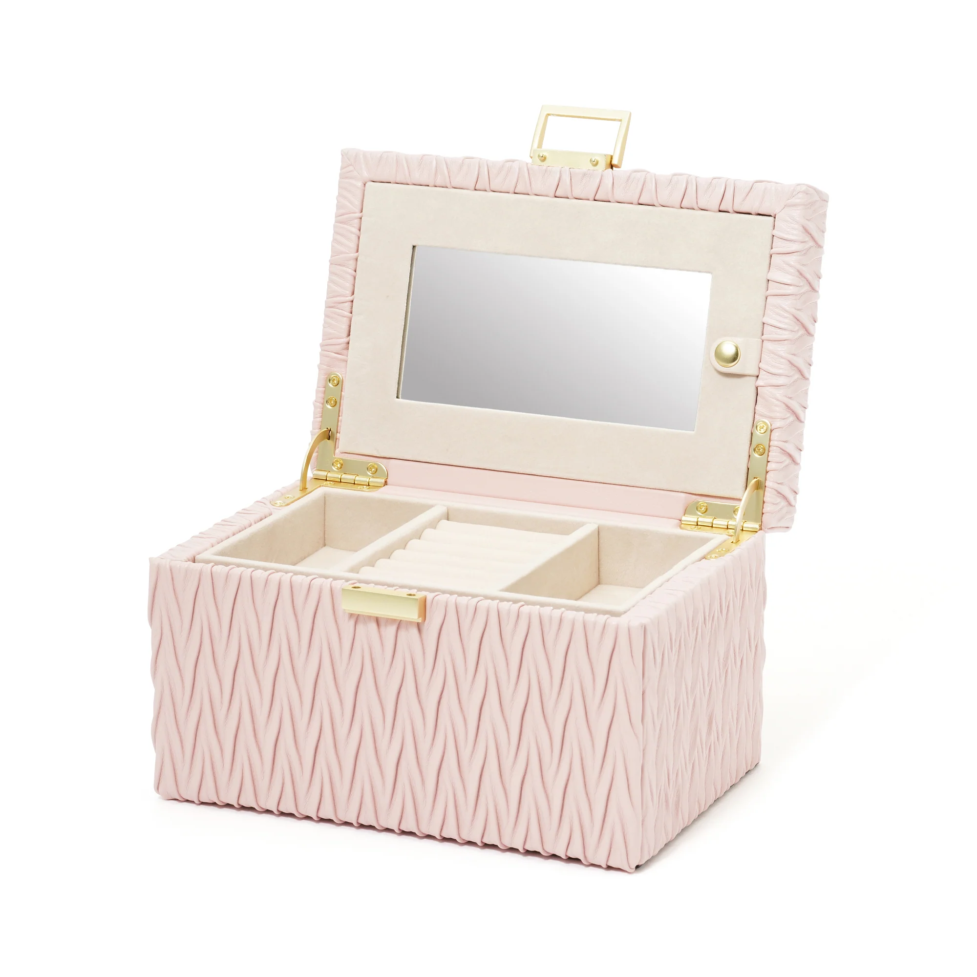 エンボス ジュエリーボックス S ピンク - Image 5