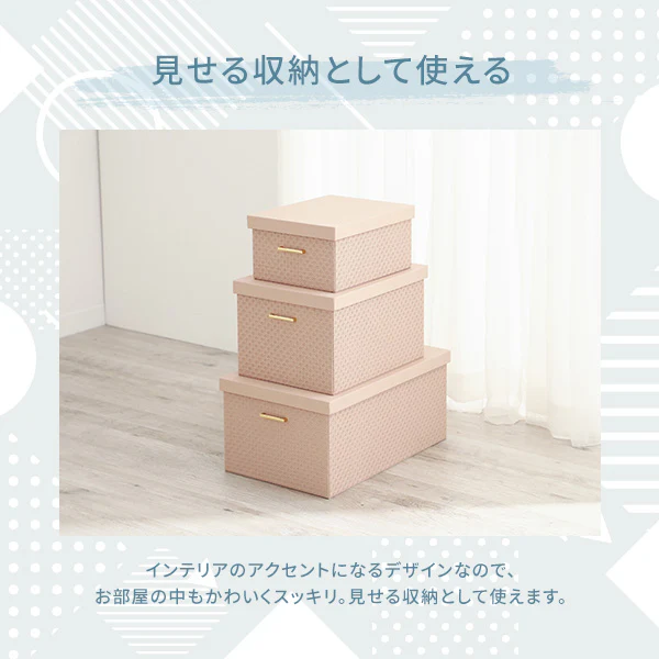 【EC限定】エンボス 大型ボックス L ピンク - Image 4