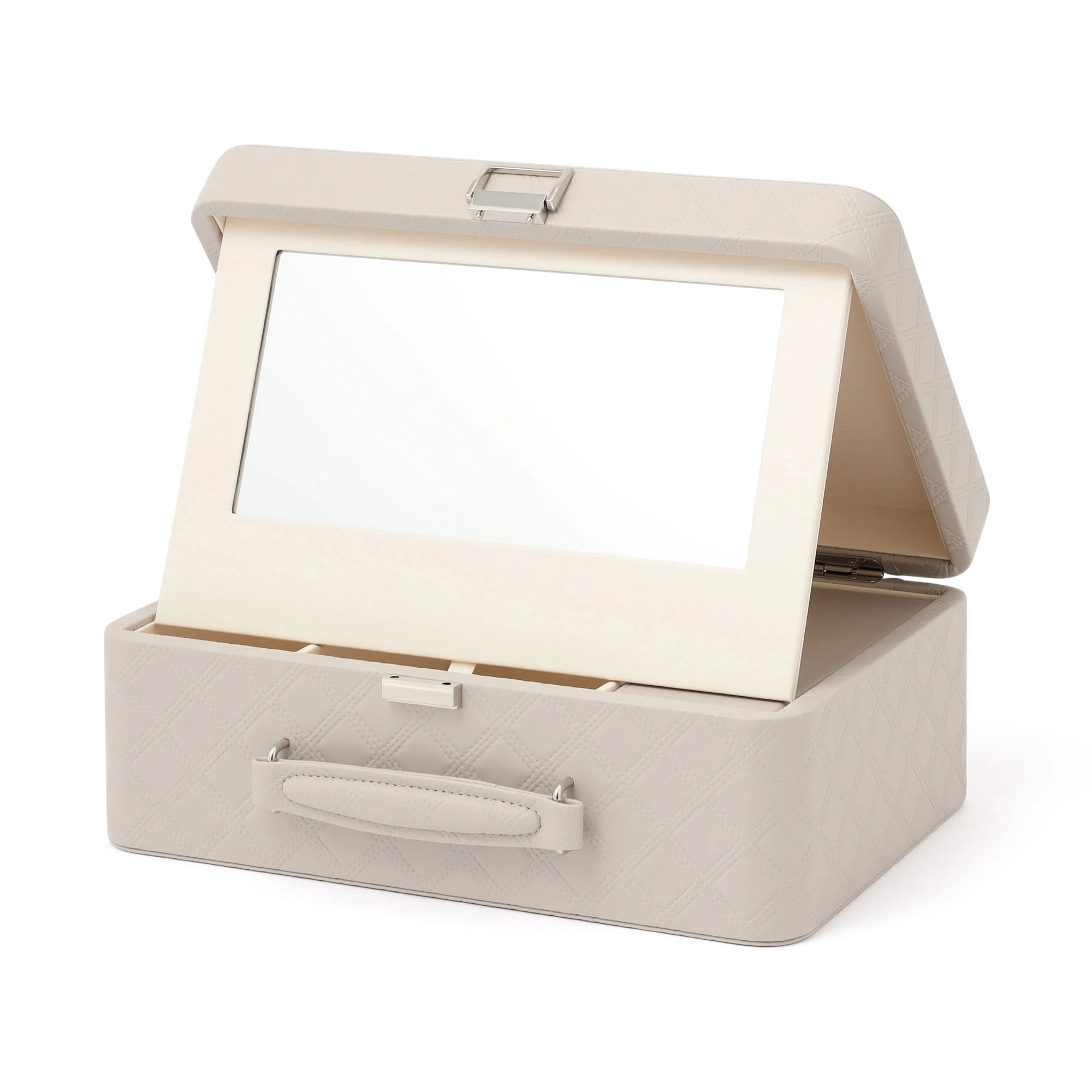 キルト コスメボックス  グレー - Image 11