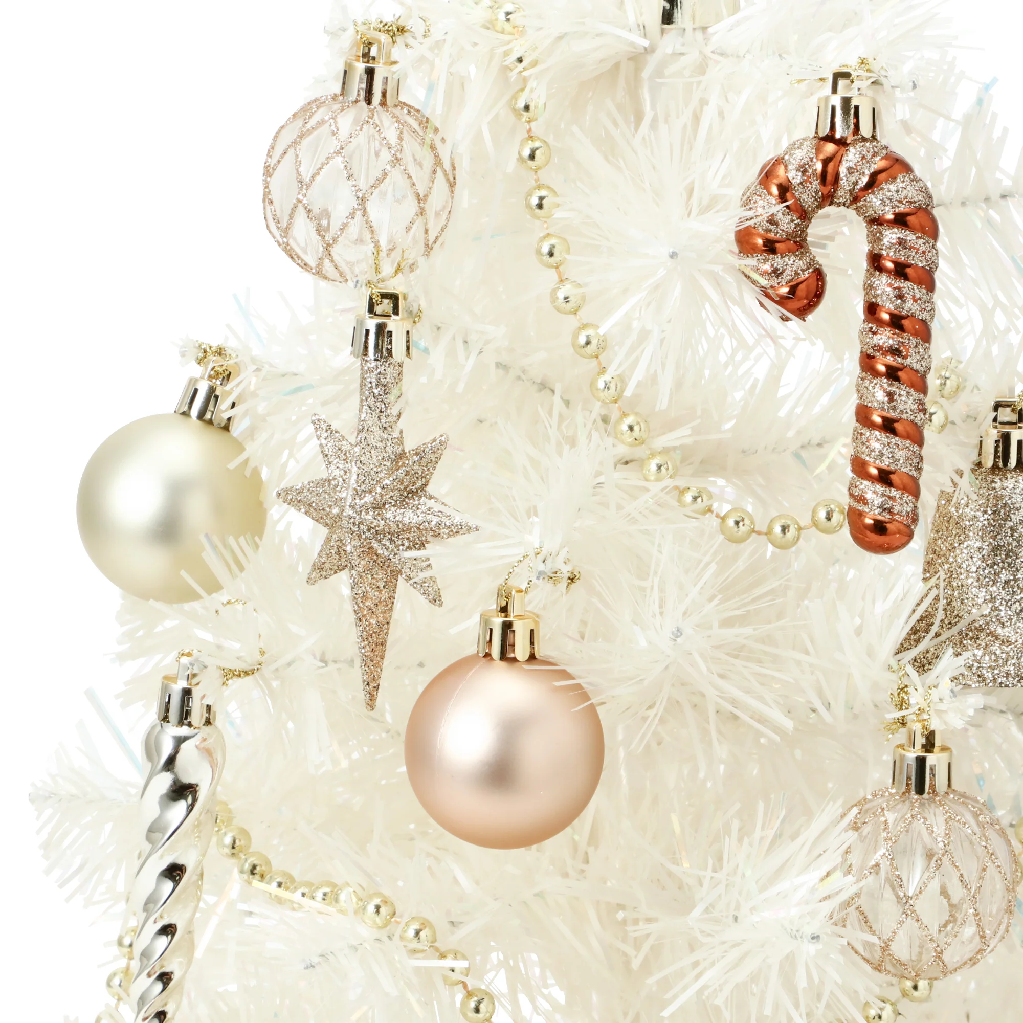 クリスマスツリー スターターセット 60cm ホワイト - Image 3
