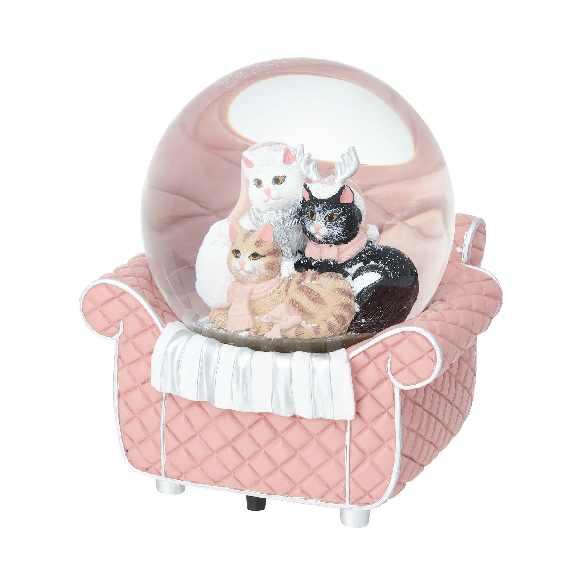 スノードーム キャット ソファ L ピンク - Image 2