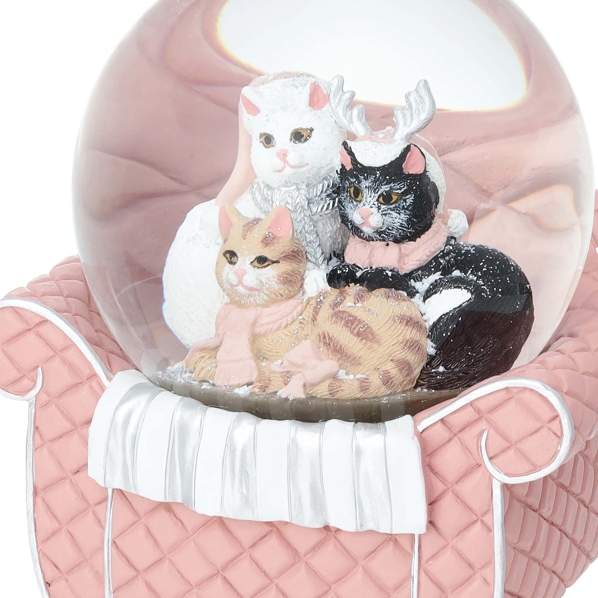 スノードーム キャット ソファ L ピンク - Image 4