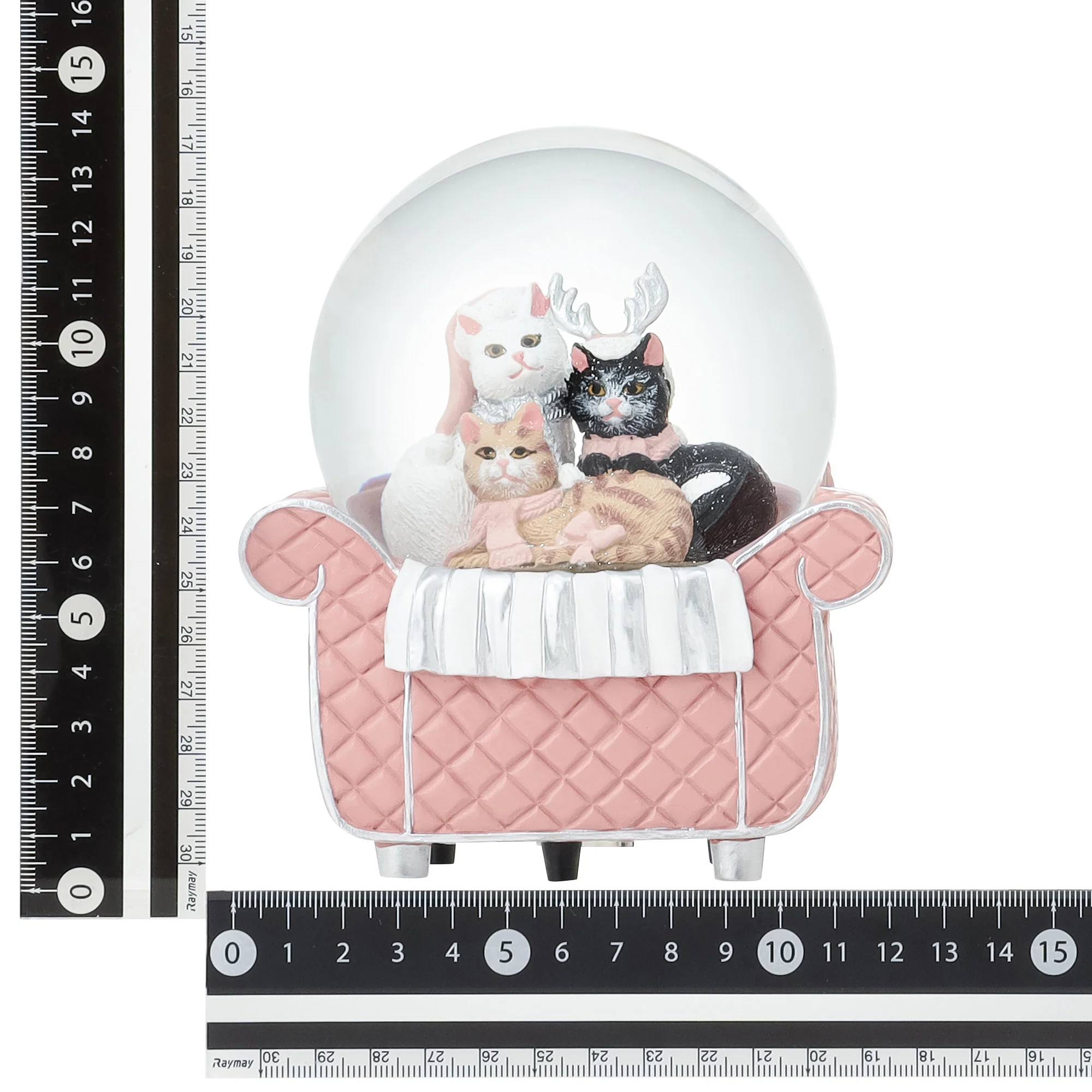 スノードーム キャット ソファ L ピンク - Image 7