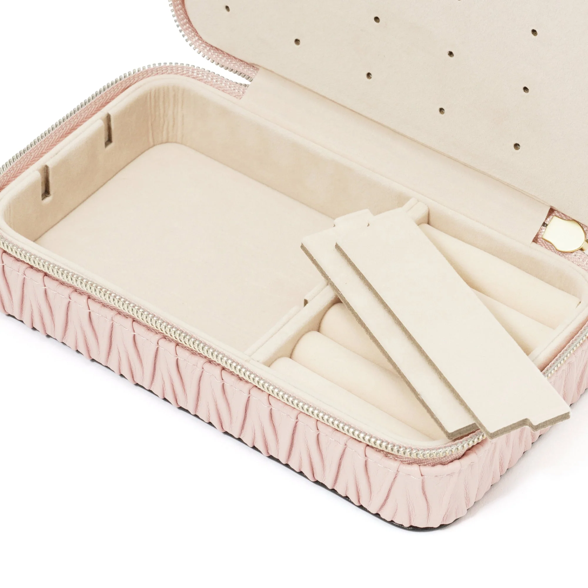 【EC限定・アウトレット品】エンボス トラベルジュエリーボックス M ピンク - Image 11
