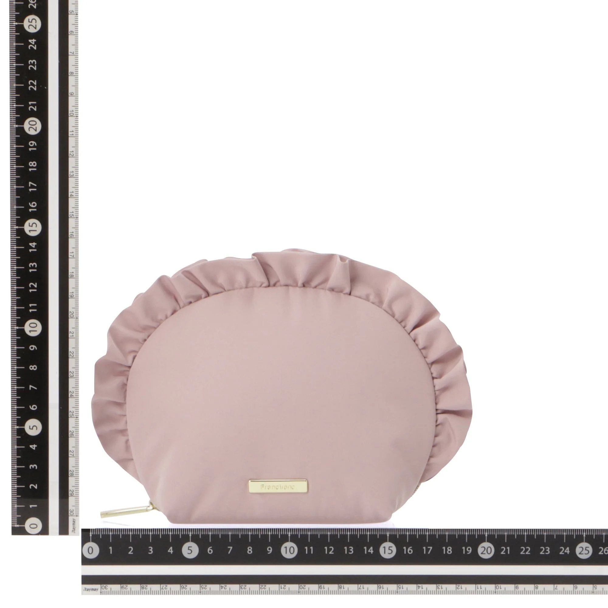 【EC限定・アウトレット品】フリル ラウンドポーチ ピンク - Image 8